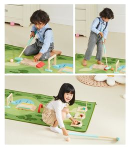 Ensemble de jeu de <span class=keywords><strong>mini</strong></span> jeu de <span class=keywords><strong>golf</strong></span> en bois pour enfants pour le jeu intérieur et extérieur - Product Image 6
