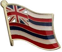 Badge drapeau Hawaï en alliage de zinc pour la décoration de vêtements, procédé de goutte de colle, artisanat métallique