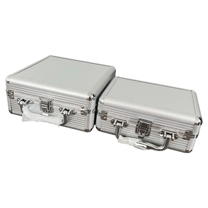 Maletín Portátil Ligero Multiusos de Aleación de Aluminio con Candado de Combinación, Caja de <span class=keywords><strong>Herramientas</strong></span> DIY, OEM, Impermeable, de Cuero, Metal y Madera - Product Image 1