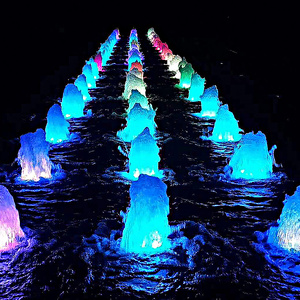 <span class=keywords><strong>Fuente</strong></span> de jardín al aire libre Flores Luz Decorativa Conjunto completo Precio de fábrica Tipo de diseño para el hogar Jardín Piscina - Product Image 1