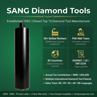 Foret diamanté à segment Arix UNC 1-1/4" pour béton armé et maçonnerie, soudé au laser, pour perçage humide et sec, 52-600 mm, SANG