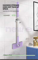 2025 nouveau automatique Clip tissu ménage vadrouille salle de bain paresseux jetable électrostatique dépoussiérage vadrouille chiffons mains libres tactile