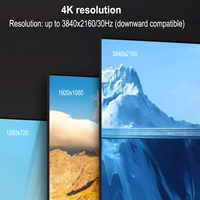 SYONG Matrice HDMI 4K 4x4 4 entrées 4 sorties Commutateur HDMI1.4 Boîte de séparation avec télécommande Prise en charge 4K 3D EDID pour ordinateur Moniteur CCTV
