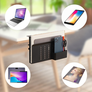 Jh-mech Bàn Tổ Chức Cho Máy Tính Xách Tay Kệ Khoan Đứng Nguồn Cung Cấp Studio Yếu Tố Cần Yếu Tố Thép Đen Bàn Bên Lưu Trữ Cho Văn Phòng - Product Image 3