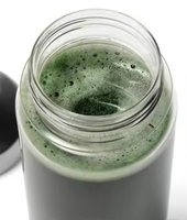 Bouteille shaker en verre athlétique de 20 oz, hermétique, de qualité supérieure, à large ouverture, pour la salle de sport, avec couvercle en acier inoxydable anti-fuite, sans BPA, pour les compléments alimentaires