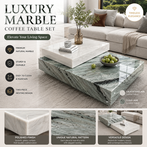 Tavolino da Caffè in Marmo Architettonico <span class=keywords><strong>Bianco</strong></span> <span class=keywords><strong>e</strong></span> <span class=keywords><strong>Grigio</strong></span>, in Pietra Naturale con Vetro, <span class=keywords><strong>Tavolo</strong></span> Centrale Basso H30 per Soggiorno di Lusso <span class=keywords><strong>e</strong></span> Villa - Product Image 6