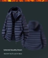 Blouson d'hiver matelassé épais et chaud pour homme, grande taille, avec capuche amovible et col montant, vente en gros