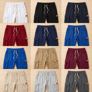 Pantalones Deportivos Cargo Azules para Hombre, Personalizados OEM, con Cordón Ajustable, Múltiples Bolsillos, Modelo TKAN151D, Venta al Por Mayor - Product Image 2