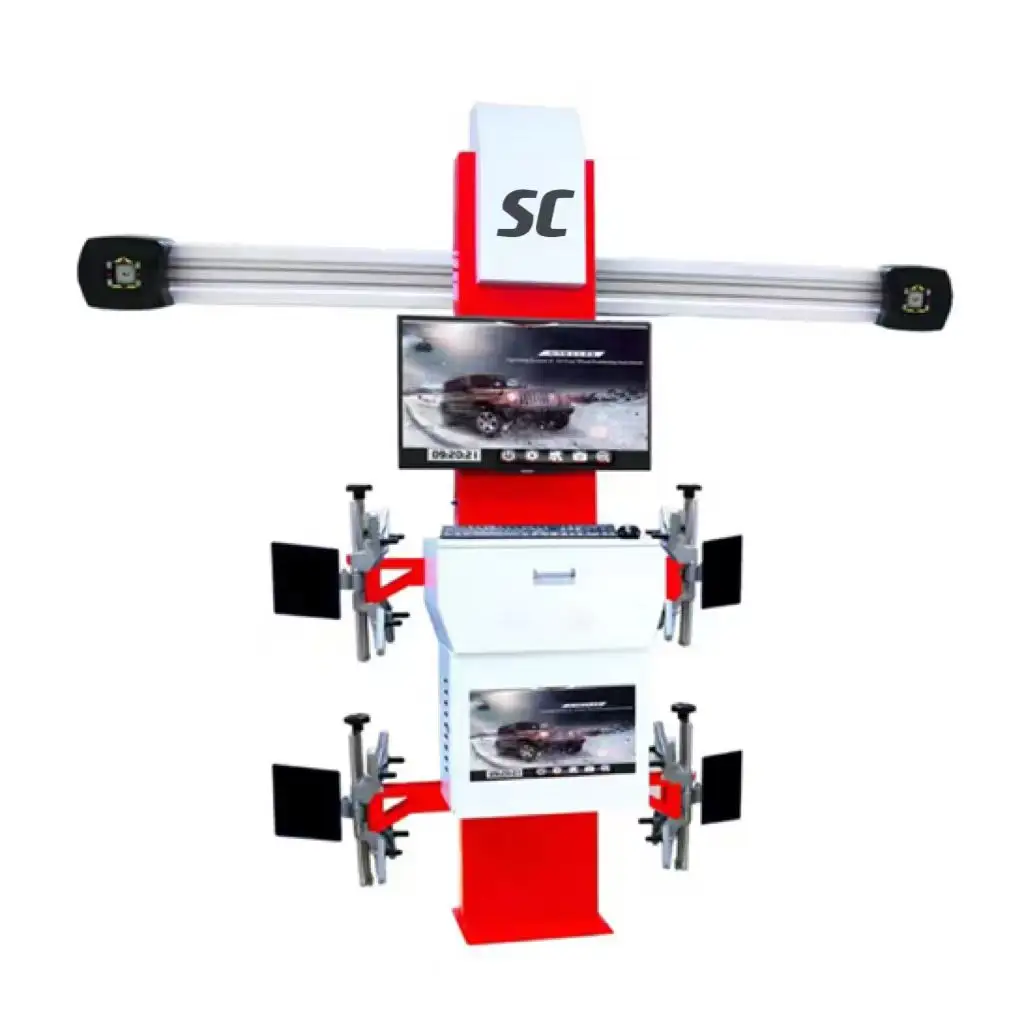 Máquina automática de alineación de cuatro ruedas 3D con cámara Sony, juego completo de dos pantallas, alineador de ruedas de coche, 2 unidades, 1 unidad