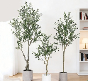 Arbre d'<span class=keywords><strong>olivier</strong></span> artificiel d'intérieur, <span class=keywords><strong>pot</strong></span> décoratif, arbre <span class=keywords><strong>en</strong></span> plastique, plantes tropicales <span class=keywords><strong>pour</strong></span> la remise des diplômes, les mariages, le Nouvel An - Product Image 1