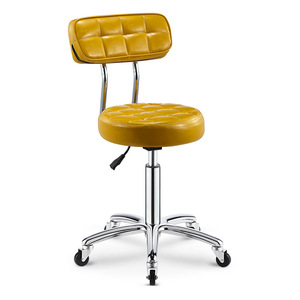 Tabouret <span class=keywords><strong>de</strong></span> <span class=keywords><strong>bar</strong></span> réglable à dossier très vendu pour salon, <span class=keywords><strong>chaise</strong></span> <span class=keywords><strong>de</strong></span> beauté nordique, mobilier <span class=keywords><strong>de</strong></span> beauté en métal, tabouret <span class=keywords><strong>de</strong></span> <span class=keywords><strong>bar</strong></span> blanc - Product Image 5