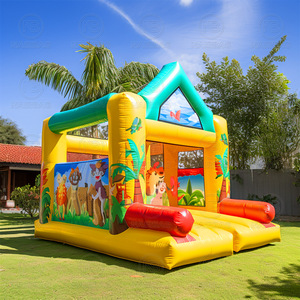 Lion <span class=keywords><strong>King</strong></span> Animal Thème Bounce House 100% Pvc Gonflable Bouncer Kids Party Bouncing Jumping Castle - Product Image 3