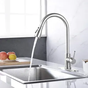 Watermark&WELS manufacturer pull out kitchen faucet 304 stainless steel kitchen mixer kitchen room taps sink mixer