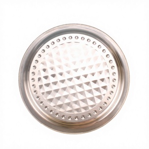 Multi-Size Luxury Stainless Steel <b>Dinner</b> Plate & <b>Tray</b> for Wedding Events Eco-Friendly Polished Metal - Product Image 3