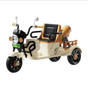 Nouvelle arrivée <span class=keywords><strong>b</strong></span>é<span class=keywords><strong>b</strong></span>é électrique de haute qualité Double siège tour sur Tricycle avec vélo de charge de grande taille pour les jumeaux - Product Image 1