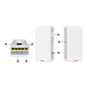 <span class=keywords><strong>AirEngine</strong></span> 5773-23W 50087921 11be intérieur, 2 + 2 bandes doubles, antenne intelligente, point d'accès USB - Product Image 1