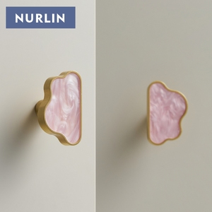 Nurlin <span class=keywords><strong>Brass</strong></span> Đám Mây Theo Trắng Màu Hồng Đầy Màu Sắc Nội Knobs Đồ Nội Thất Tủ Quần Áo Xử Lý Tường Hooks Trang Trí Phần Cứng - Product Image 5