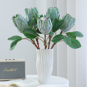 Série de fleurs artificielles haut de gamme en peluche, fleurs de luxe pour la décoration de salon et de salle à manger - Product Image 1