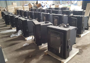 Estufa de leña para quemar, calentador, estufa de camping, barbacoa, estufa de fuego real, estufa de pellets de madera independiente, hoguera interior de acero para exterior - Product Image 3