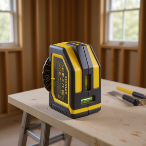 Niveau laser mural manuel Stanley à rotation 360 degrés pour utilisation intérieure et extérieure - Product Image 3