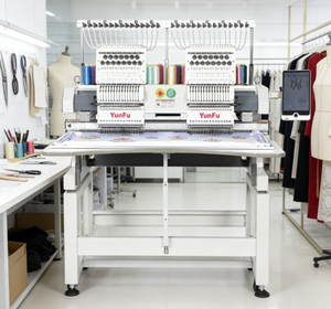 Tappo di riduzione della tariffa/t-shirt/macchina da ricamo piatta 2 teste 12-15 aghi per la consegna a domicilio con cuscinetto computerizzato spedizione rapida - Product Image 1