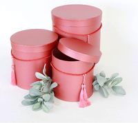 Boîte cadeau ronde avec couvercles pour cadeaux, boîtes à fleurs pour arrangements, anniversaire, mariage, demoiselle d'honneur, fête de remise de diplôme