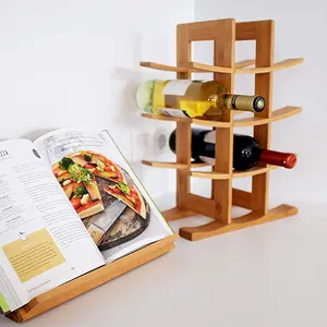 Fashion Simple Wooden Wine Rack Wooden Red Wine Bottle Holder Storage Display Rack Suppliers