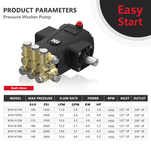Kuhong 150bar 2200psi 14lpm 5.5HP Triplex bơm Pít tông máy giặt áp lực - Product Image 3