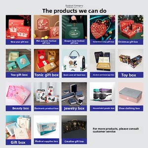 Caja de regalo para maquillaje y productos de cuidado de la piel, caja de regalo vacía, caja de regalo personalizada de alta gama con doble puerta, caja de cartón. - Product Image 4