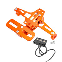 Support de plaque d'immatriculation de moto réglable compatible BWS en alliage d'aluminium modifié pour modèles électriques de grande cylindrée