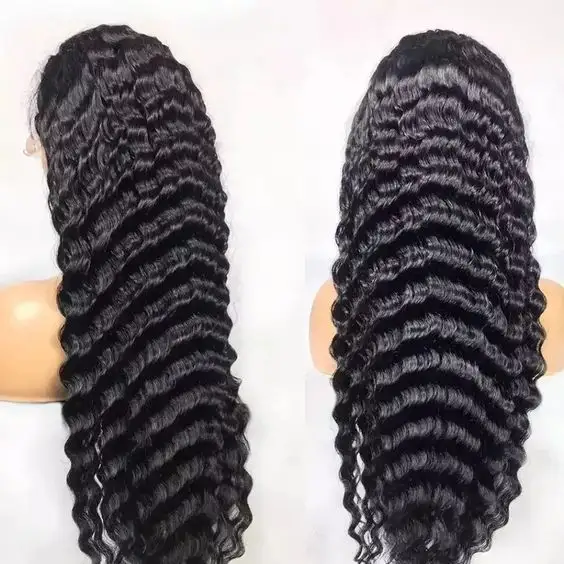 Glueless Body Wigs Human Hair Lace Front Deep Curly Virgin Hair 360 Full Lace Human Hair Wigs For Black Women Hd Lace Front Wigs