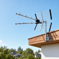 Maßgefertigte Direkt ab Werk Outdoor UHF 470-790MHz Yagi Digital HDTV Antenne Aluminium Kunststoff Freeview 4K Signal 4G/5G Filter
