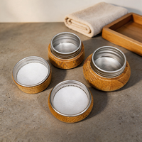 Pots cosmétiques en bois avec couvercles, multifonctionnels, élégants, pour le rangement des soins de la peau, crème pour les yeux, bureau, salle de bain, voyage