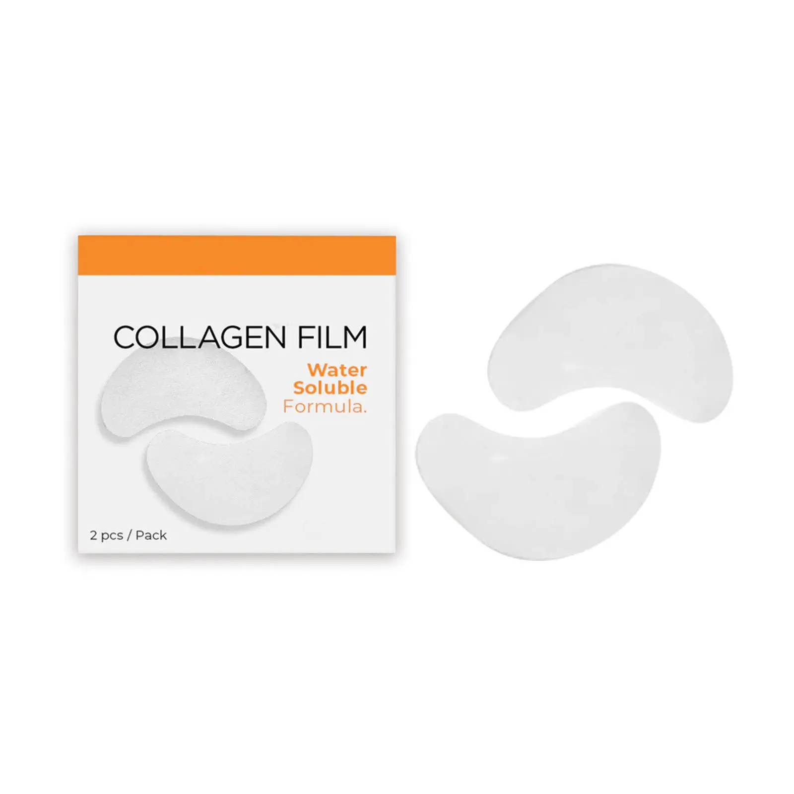 Vente chaude Soluble Dans L'eau collagène masque pour les yeux visage collagène feuille masque facial