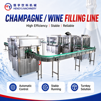Machine de remplissage, bouchage et capsulement automatique de bouteilles de vin mousseux et de champagne certifiée CE/ISO, capacité de 2000 à 5000 bouteilles par heure, pour les petites vignobles