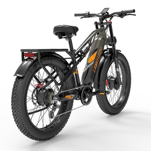 Bicicleta eléctrica de montaña Lankeleisi MG800 con doble motor y suspensión completa, 48V 20Ah - Product Image 3
