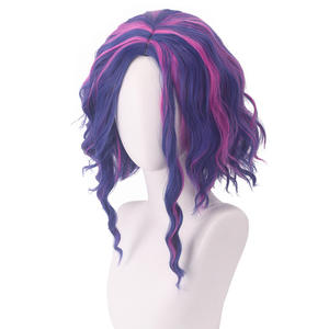 Perruque de cosplay Ainizi bleu mélangé violet Lady Nagant de <span class=keywords><strong>My</strong></span> <span class=keywords><strong>Hero</strong></span> <span class=keywords><strong>Academia</strong></span> pour femmes - Product Image 4