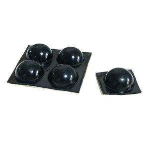 แผ่นยางกันกระแทกแบบครึ่งวงกลมสีดำขนาด 16*8 มม. พร้อมกาวในตัว - Product Image 3