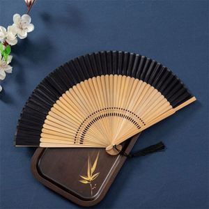 Éventails pliants en soie et bambou chinois faits à la main, originaux, imprimés sur mesure pour festivals, fêtes, souvenirs personnalisés, décoration portative - Product Image 4