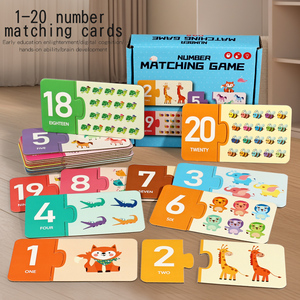 Creative Montessori Inspired Educational <b>Toy</b>-Paper Number Alphabet Matching Puzzle for Early Cognitive Learning Fun Kids Game - Product Image 5