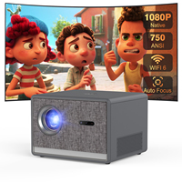 Projecteur LCD CR53 1080P Natif 7500 Lumens Prise en charge 4K Entièrement Scellé Anti-Poussière Android pour Home Cinéma et Bureau Professionnel