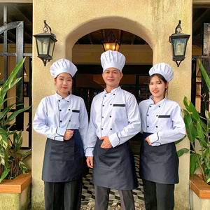 Professional Chef Jacket Short Sleeve <b>White</b> Double Breasted Breathable Anti Wrinkle Restaurant Kitchen Hotel Uniform Supplier - Product Image 5