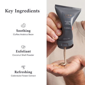 Oem Odm Soins de la peau pour hommes Hydratation écologique à la noix de coco Nettoyage en profondeur Exfoliant léger pour le visage pour hommes Exfoliant pour le pré-<span class=keywords><strong>rasage</strong></span> - Product Image 3