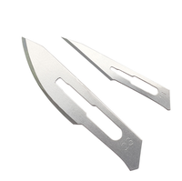 Lancettes jetables en acier inoxydable, lames chirurgicales individuelles, emballées sous film par MEDICAL SURGICAL, boîte de 100 pièces