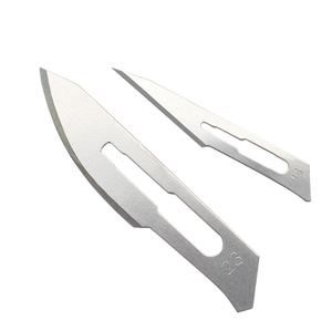 ทิ้งสแตนเลส Lancets เป็นรายบุคคลผ่าตัดใบมีดฟอยล์ห่อโดยกล่องผ่าตัดทางการแพทย์ของ100ชิ้น - Product Image 3