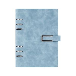 Libreta de Hojas Sueltas A5 de Cuero PU Suave, Diario con 6 Anillas y Hebilla Metálica, Logotipo Personalizado, Regalo de Oficina, Bloc de Notas - Product Image 1
