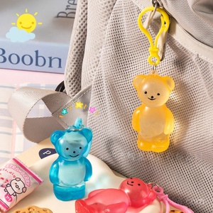 Trendy Rainbow Bear Squishy <b>Keychain</b> Maltose Texture Slow Rising Stress Relief Toy Wholesale - Product Image 6