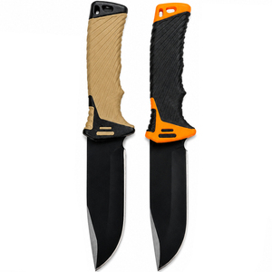 Cuchillo <span class=keywords><strong>de</strong></span> Supervivencia Todo en Uno con Hoja 440C y Mango FRN, Cuchillo <span class=keywords><strong>de</strong></span> Caza <span class=keywords><strong>de</strong></span> Hoja Fija con Brújula, Encendedor, Cortador <span class=keywords><strong>de</strong></span> Cuerda y Funda, Kit EDC - Product Image 1