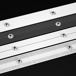 Clear S Wave Cortinas de poliéster Cinta de encabezado 107mm 125mm 145mm 160mm Espaciado Ocultar Erol - Product Image 2