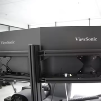Cockpit de sport volant réaliste entièrement réglable à 720 degrés-Simulateur de vol par extrusion d'aluminium pour le divertissement sportif